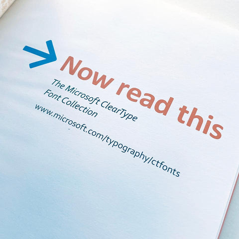 Now Read This: The Microsoft ClearType Font Collection