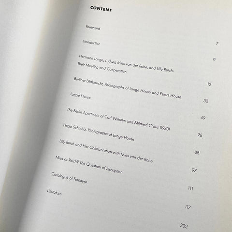 Ludwig Mies van der Rohe & Lilly Reich: Furniture and Interiors