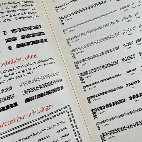 Neue Einfassungen von Gebr. Klingspor (New borders from Gebr. Klingspor)