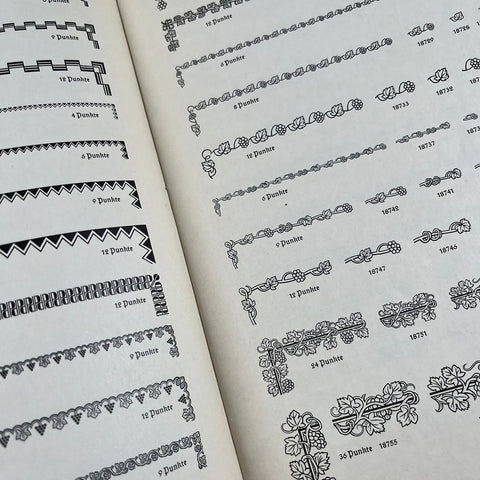 Neue Einfassungen von Gebr. Klingspor (New borders from Gebr. Klingspor)