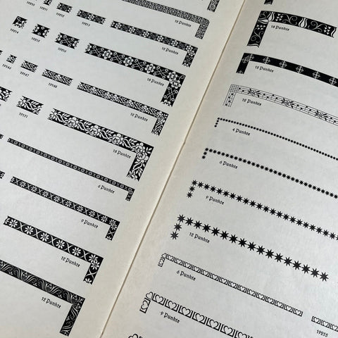 Neue Einfassungen von Gebr. Klingspor (New borders from Gebr. Klingspor)