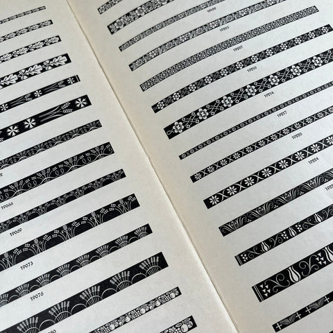 Neue Einfassungen von Gebr. Klingspor (New borders from Gebr. Klingspor)