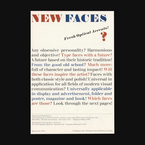 New Faces [Normande and Walbaum]