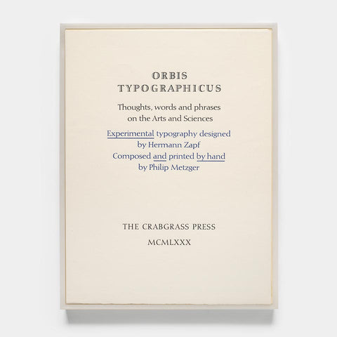 Orbis Typographicus