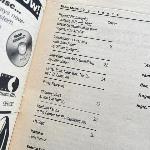 Photo Metro (Vol. 11, No. 101; August 1992)