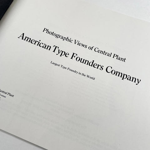 Photographic Views of Central Plant: American Type Founders Company, Jersey City, New Jersey