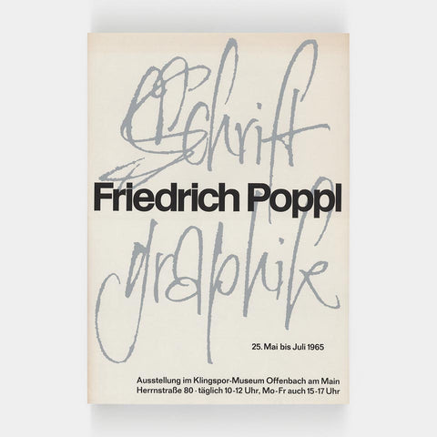 Friedrich Poppl at the Klingspor Museum (1965)