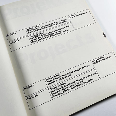 Projects: Typographic Research at the School of Design Basle, Switzerland [Wolfgang Weingart]