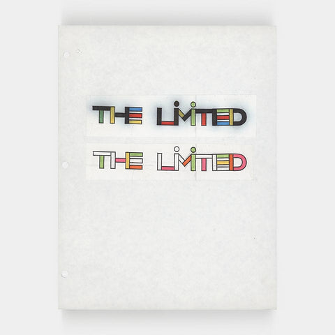 [Paul Rand: 48 sketches, mechanicals, and proofs for the logo of The Limited + 6 pages of sketches, designs, and notes for a logo for TLC Group]
