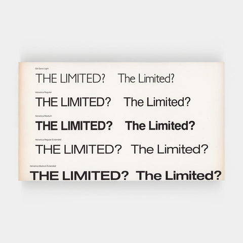 [Paul Rand: 48 sketches, mechanicals, and proofs for the logo of The Limited + 6 pages of sketches, designs, and notes for a logo for TLC Group]