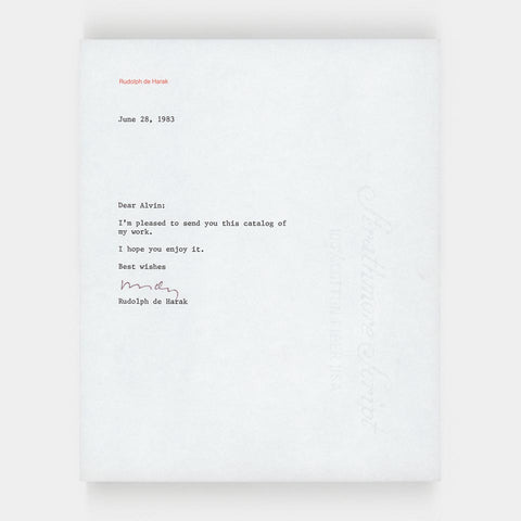 [a signed letter from Rudolph de Harak] + Rudolph de Harak and Associates Inc.: Design
