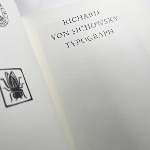 Richard von Sichowsky: Typograph