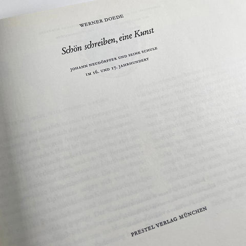 Schön schreiben, eine Kunst