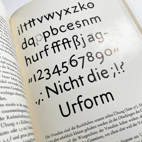 Schriftkunde Schreibübungen und Skizzieren (Jan Tschichold)