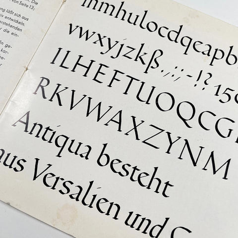 Schriftschreiben für Setzer