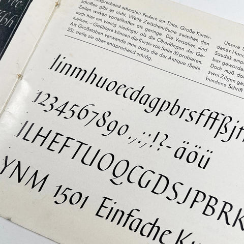 Schriftschreiben für Setzer