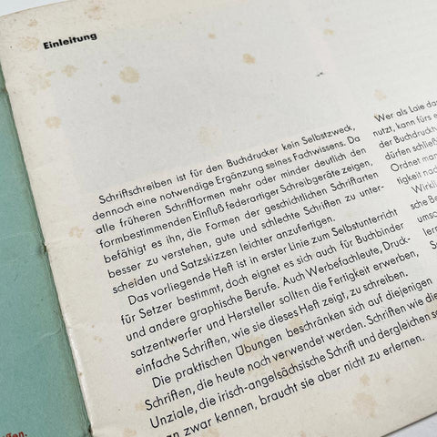 Schriftschreiben für Setzer