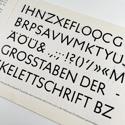 Schriftschreiben für Setzer
