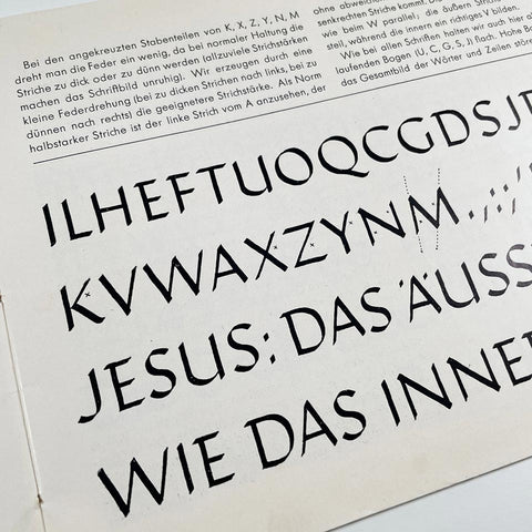 Schriftschreiben für Setzer