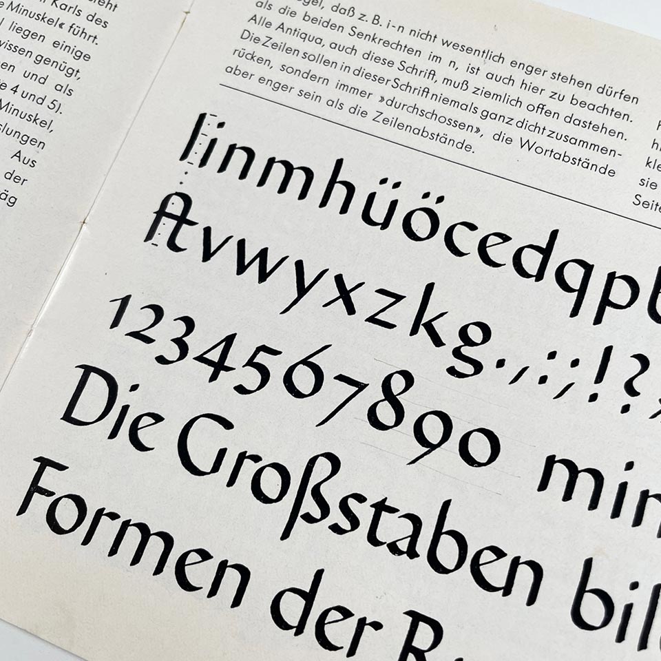 Schriftschreiben für Setzer – Katherine Small Gallery
