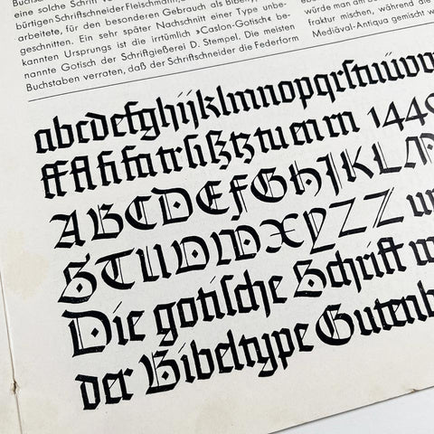 Schriftschreiben für Setzer