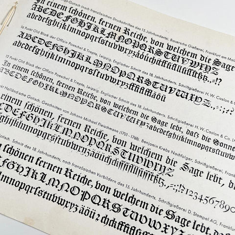 Schriftschreiben für Setzer