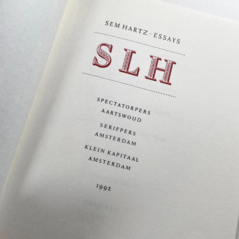 Sem Hartz: Essays