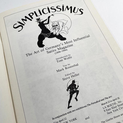 Simplicissimus: The Art of Germany’s Most Influential Satire Magazine