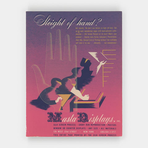 [a silkscreened ad for Masta Displays, Inc.]