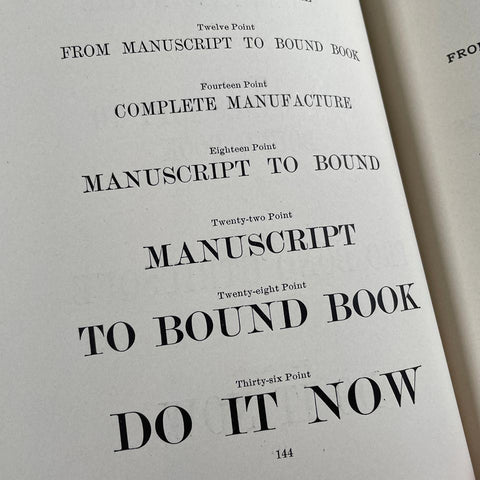 The Book of Specimens (Stanhope Press)