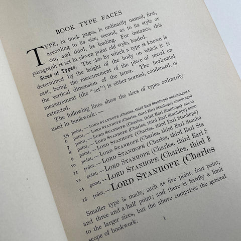 The Book of Specimens (Stanhope Press)