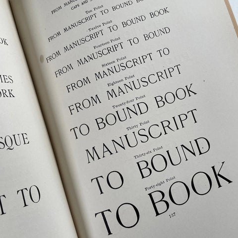 The Book of Specimens (Stanhope Press)