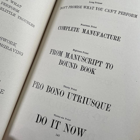 The Book of Specimens (Stanhope Press)