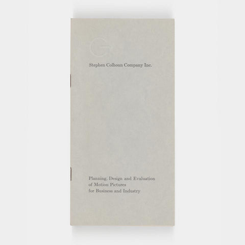 Planning, Design and Evaluation of Motion Pictures for Business and Industry (Bradbury Thompson)