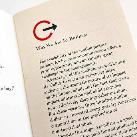 Planning, Design and Evaluation of Motion Pictures for Business and Industry (Bradbury Thompson)