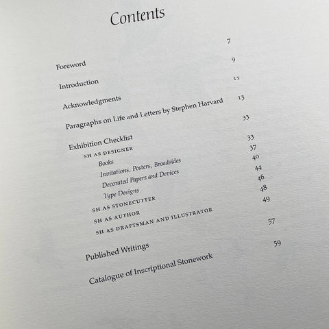 The Work of Stephen Harvard: A Life in Letters