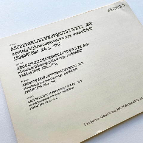 [a packet of specimens from Stevens, Shanks & Sons]