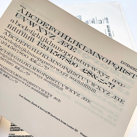 [a packet of specimens from Stevens, Shanks & Sons]