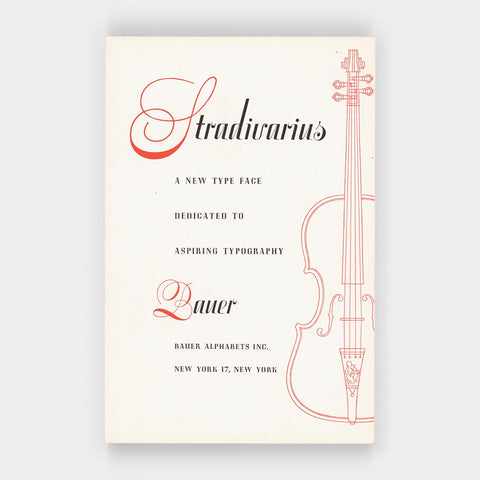 Stradivarius: A New Type Face Dedicated to Aspiring Typography