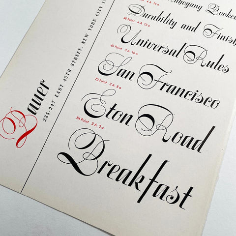 Stradivarius: A New Type Face Dedicated to Aspiring Typography