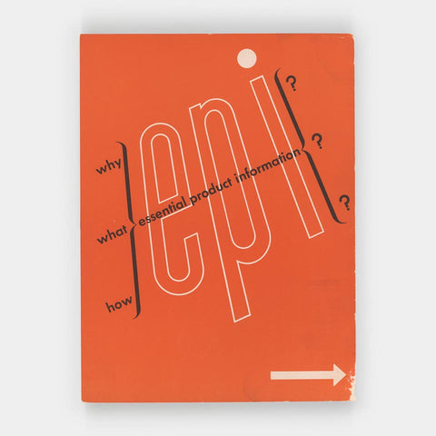 Why, What, How, Essential Product Information (Ladislav Sutnar)