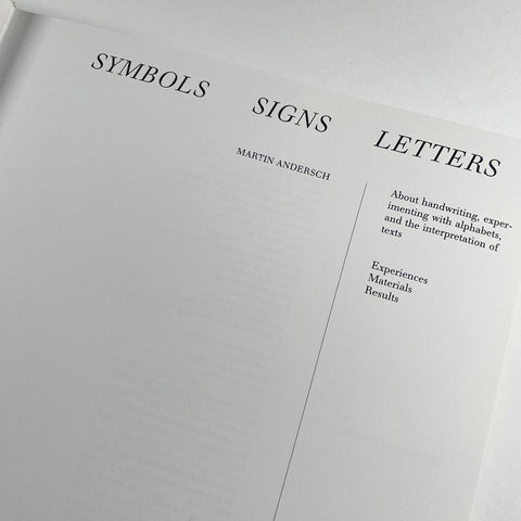 Symbols Signs Letters