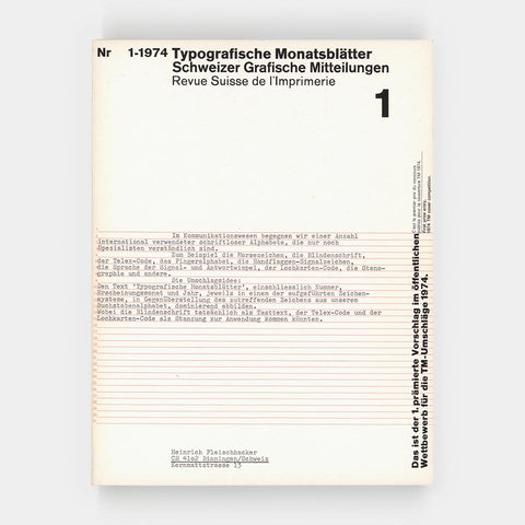 Typografische Monatsblätter (1.1974)