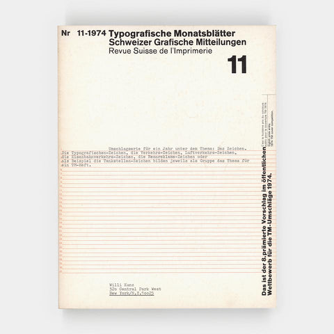 Typografische Monatsblätter (11.1974)