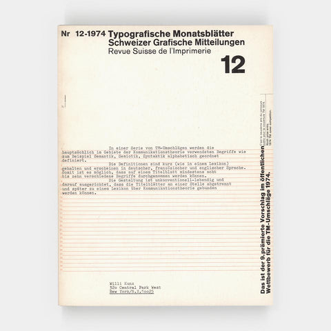 Typografische Monatsblätter (12.1974)