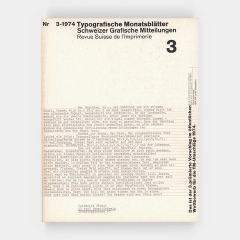 Typografische Monatsblätter (3.1974)