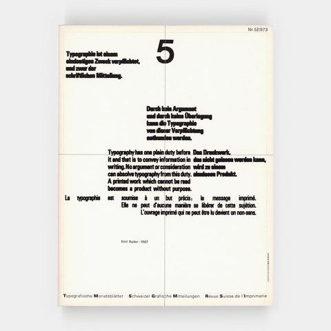 Typografische Monatsblätter (5.1973)