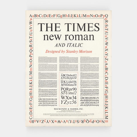 The Times New Roman and Italic