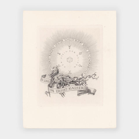 Ex Libris Dr. Ernst Kaiser (Friedrich Teubel)