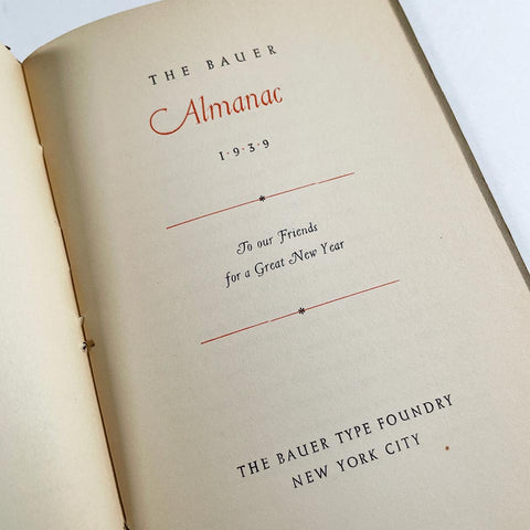 The Bauer Almanac 1939